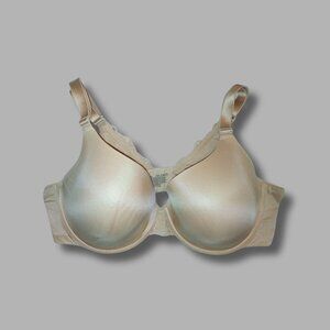 Bali Passion for Comfort Lace Bra Underwire Lightly Lined Nude Beige Women’s 42C
